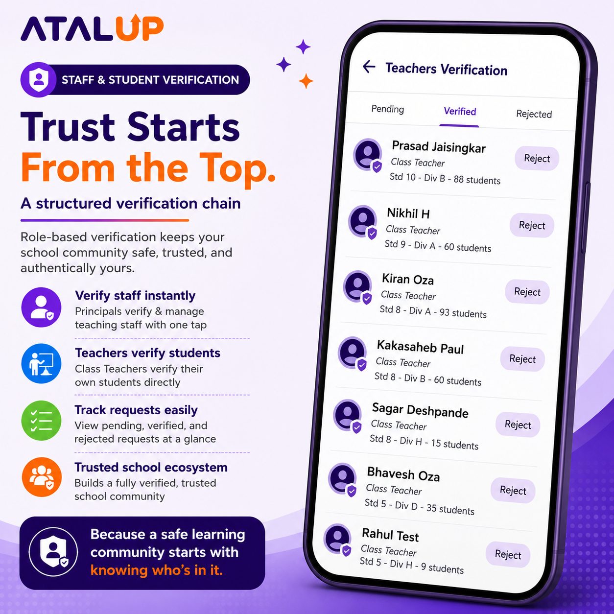 ATALUP verification and onboarding