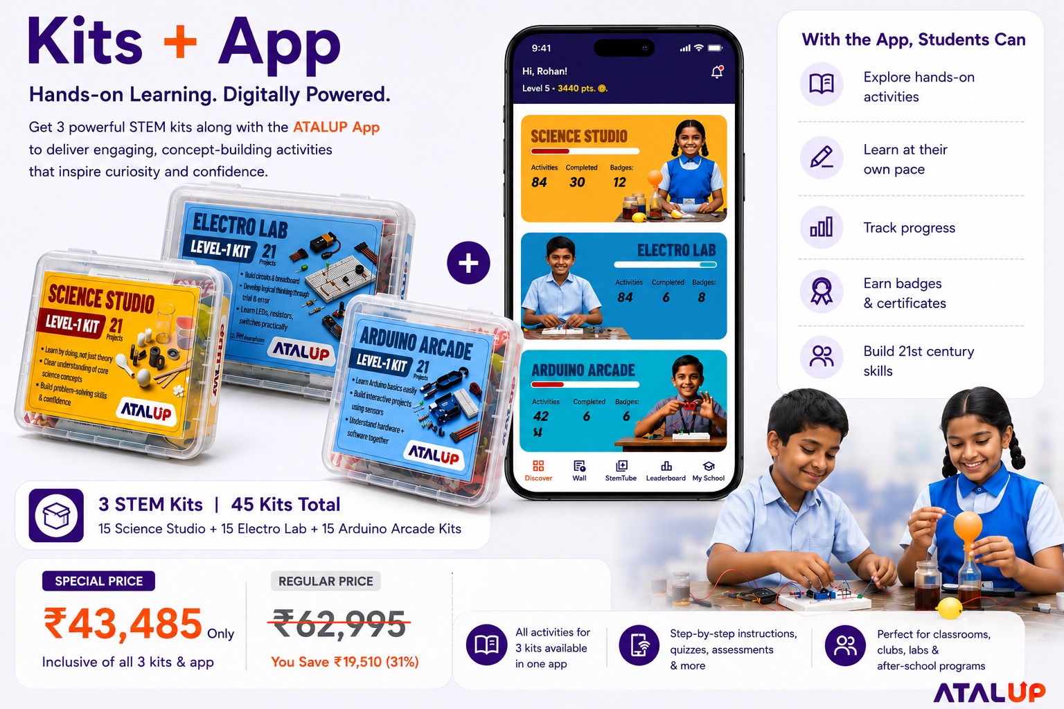ATALUP Kits + App package and pricing