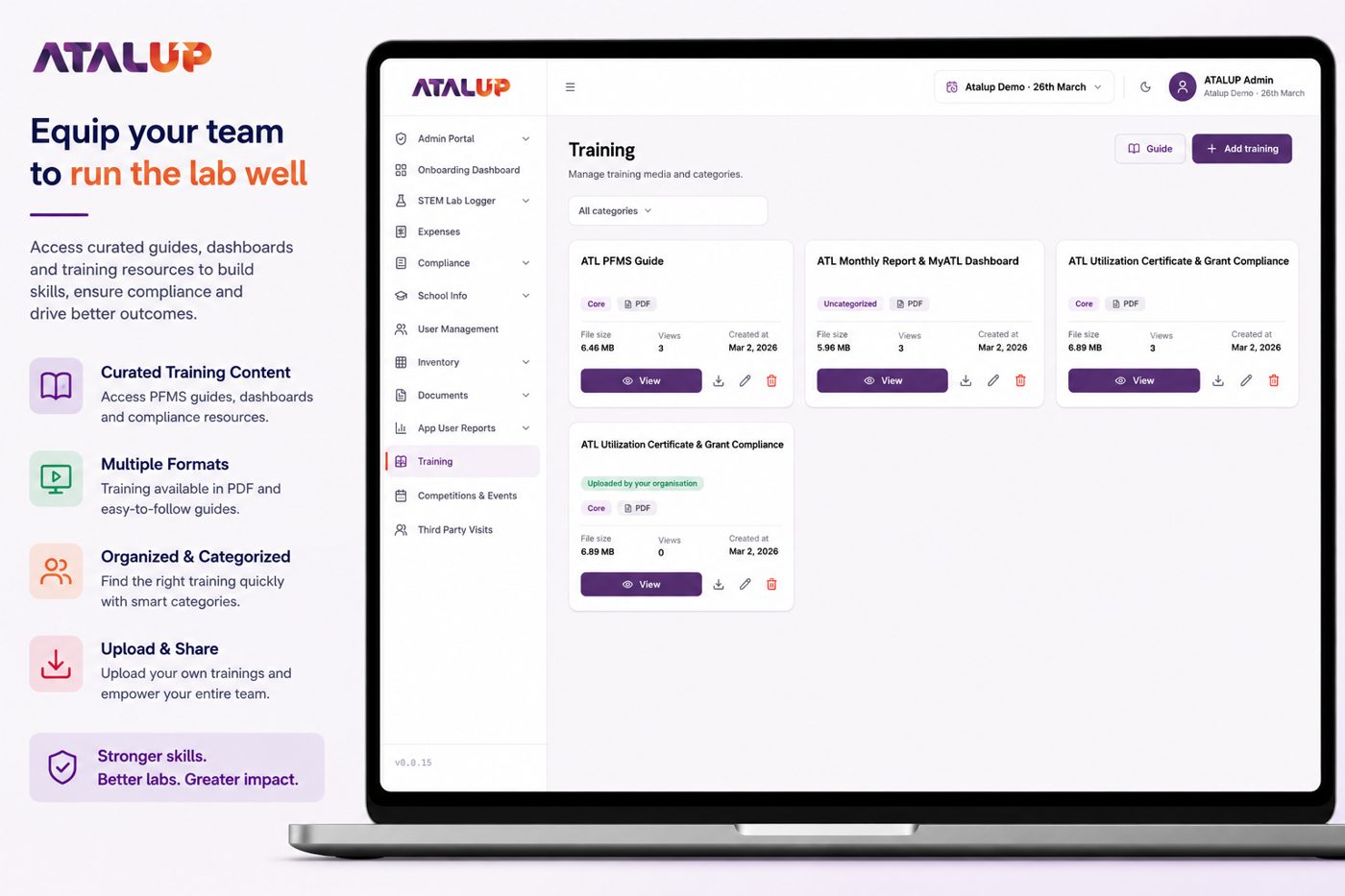 ATALUP training resources